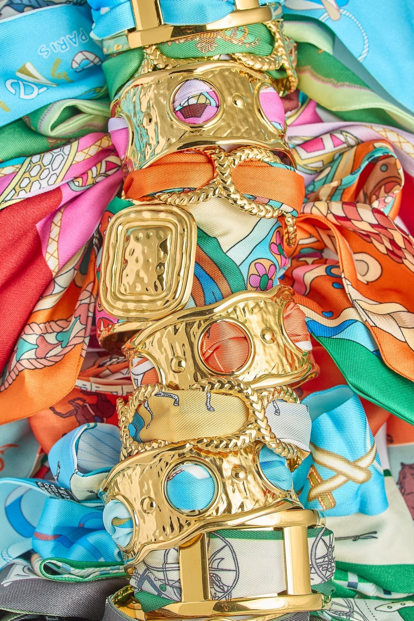 Scalloped Scarf Cuff - Wren