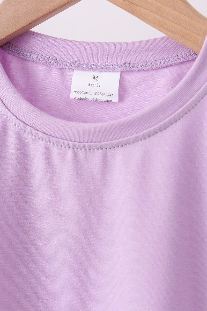 Lavender scalloped mom&me shorts set - Abbies Place