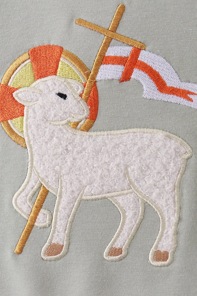 Lawb of god applique top - Abbies Place