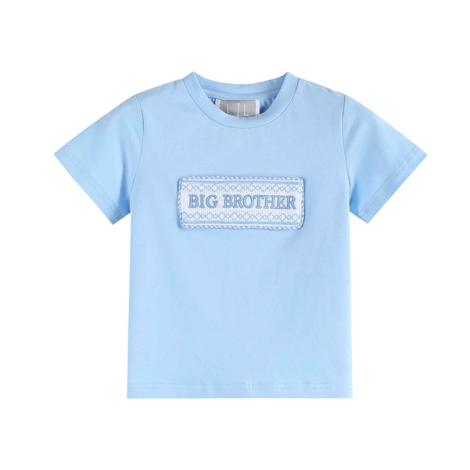 Light Blue Big Brother Smocked Shirt and Shorts Set - Abbies Place