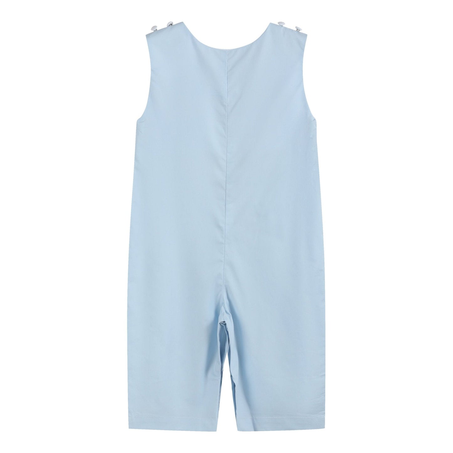 Light Blue Crosses Smocked Overalls - Abbies Place