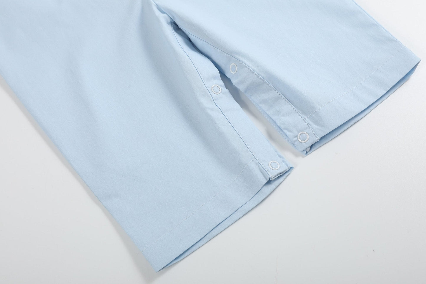 Light Blue Crosses Smocked Overalls - Abbies Place