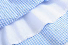 Load image into Gallery viewer, Light Blue Gingham Smocked Dress
