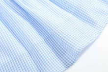 Load image into Gallery viewer, Light Blue Gingham Smocked Dress
