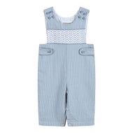 Light Blue Pinstripe Smocked Jon Jons