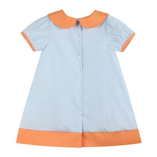 Load image into Gallery viewer, Light Blue Pumpkin Applique Collared Dress
