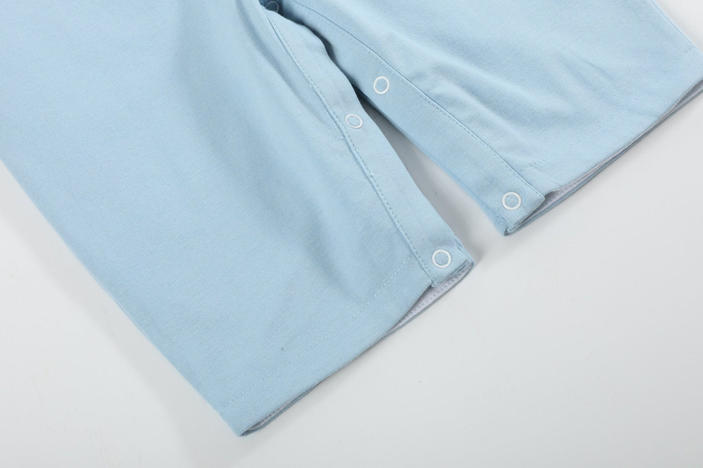 Light Blue Santa Christmas Car Overalls - Abbies Place