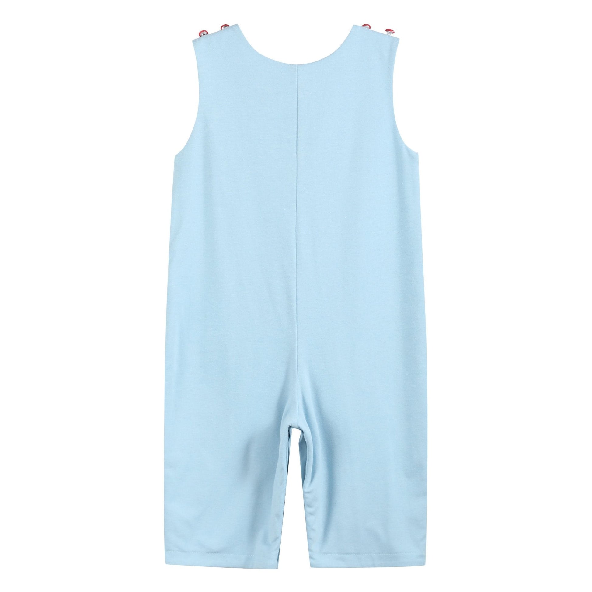 Light Blue Santa Christmas Car Overalls - Abbies Place