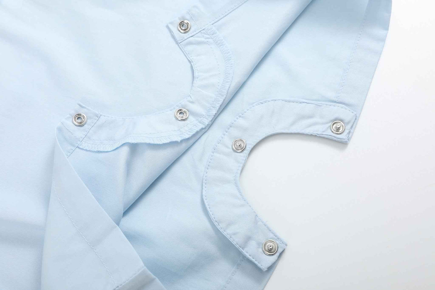 Light Blue USA Flag Smocked Shortalls - Abbies Place