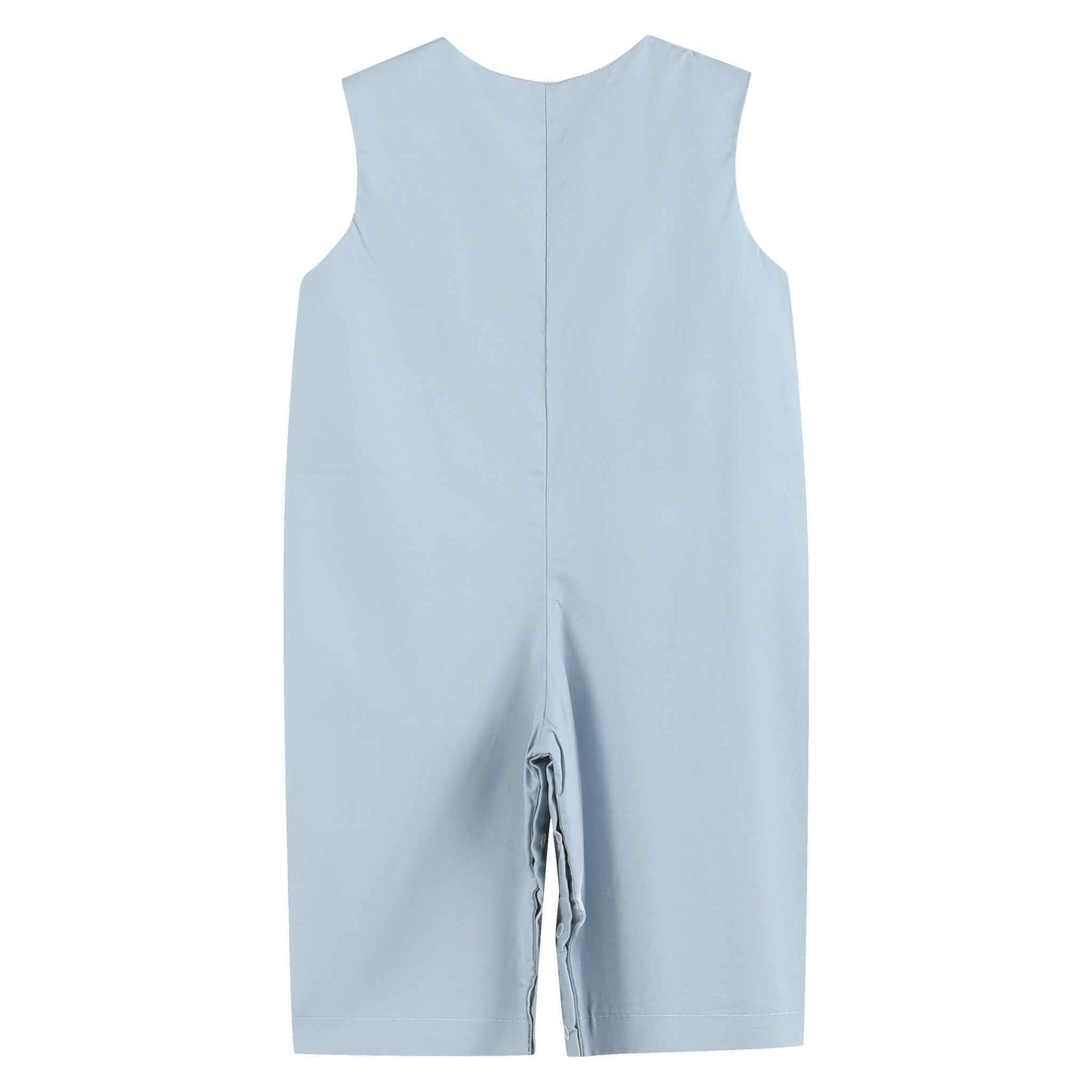 Light Gray 'Boo' Applique Overalls - Abbies Place