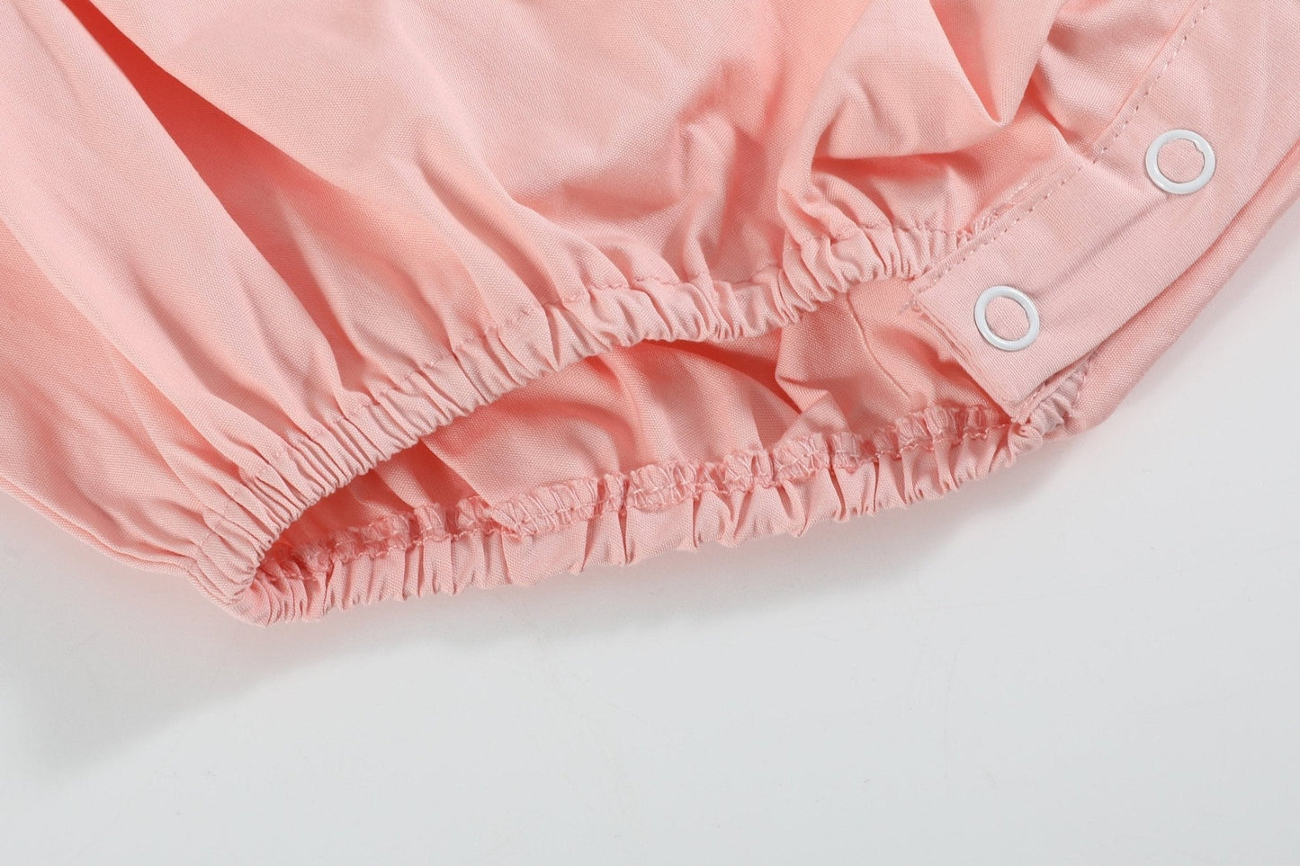 Light Pink Easter Smocked Flutter Romper - Abbies Place