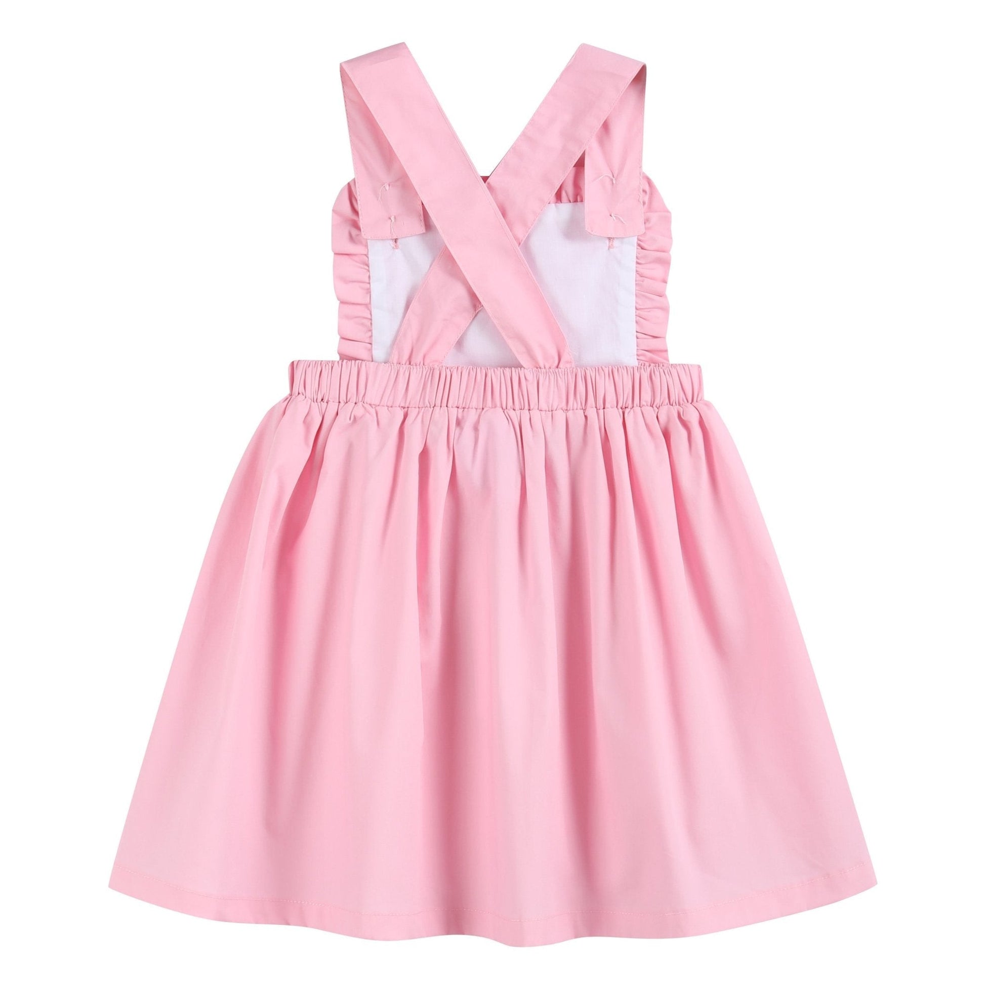 Light Pink Ruffle Jumper Dress - Abbies Place