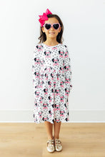 Load image into Gallery viewer, Love You Spots L/S Pocket Twirl Dress
