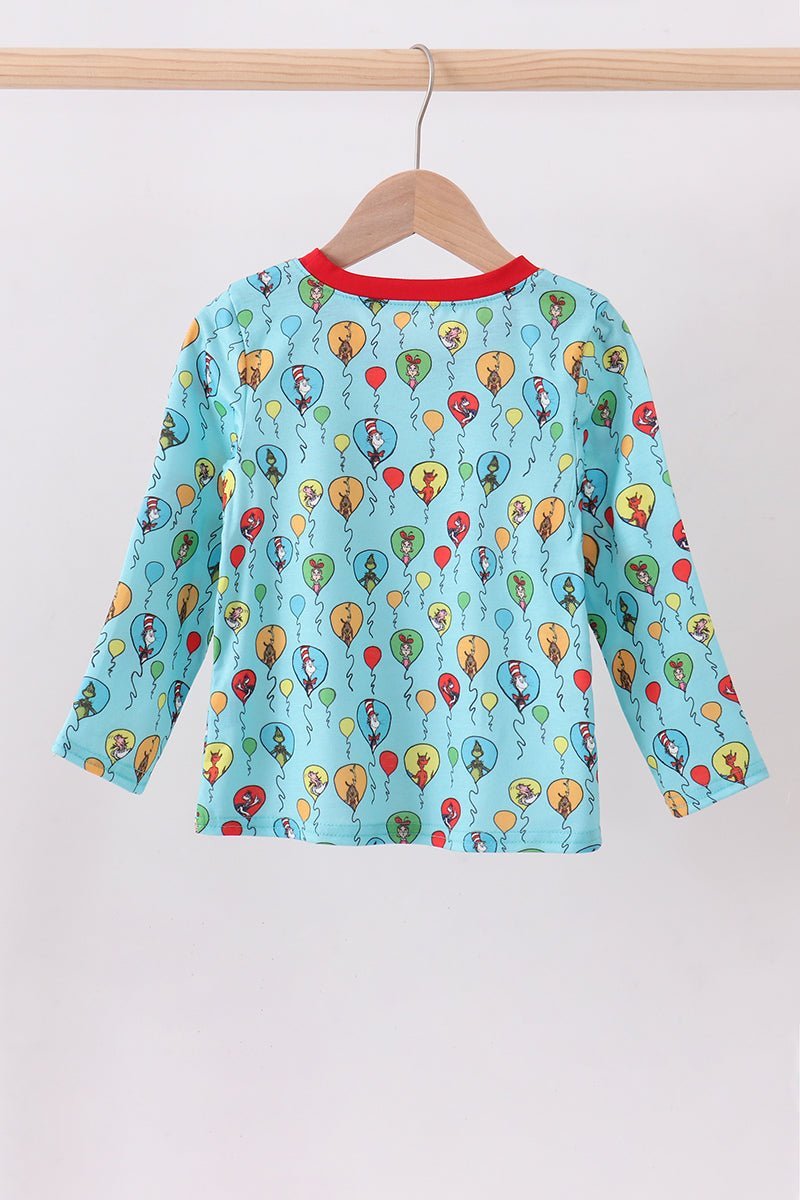 Mint Dr. Seuss smocked top - Abbies Place