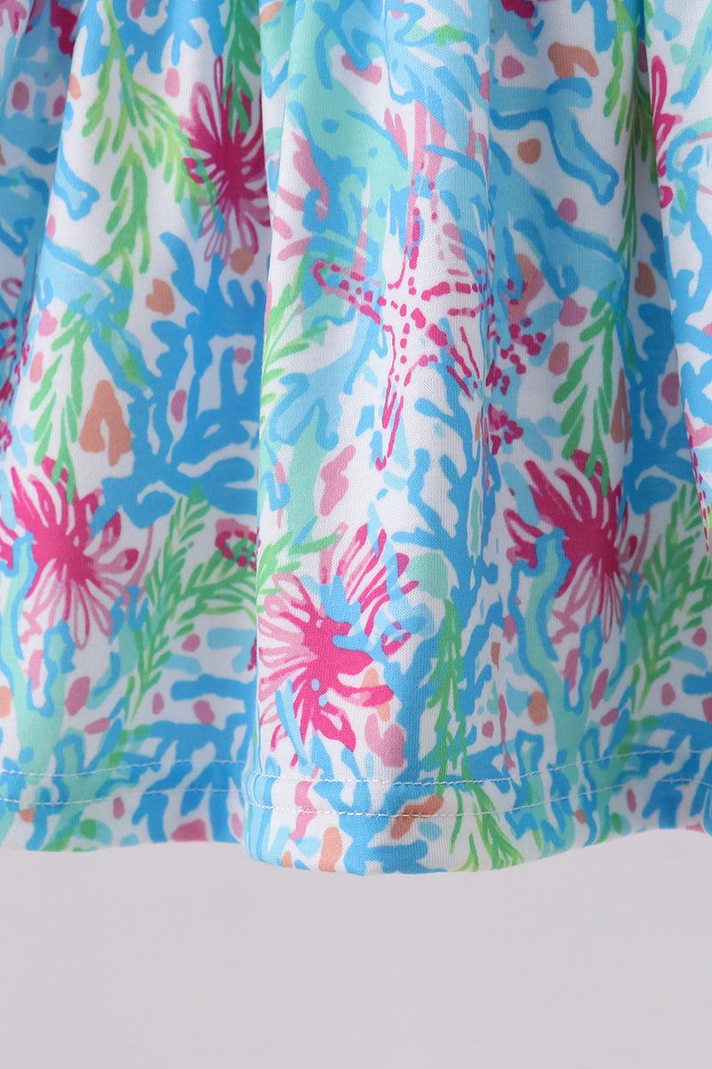 Mint island bloom ruffle bloomer set - Abbies Place