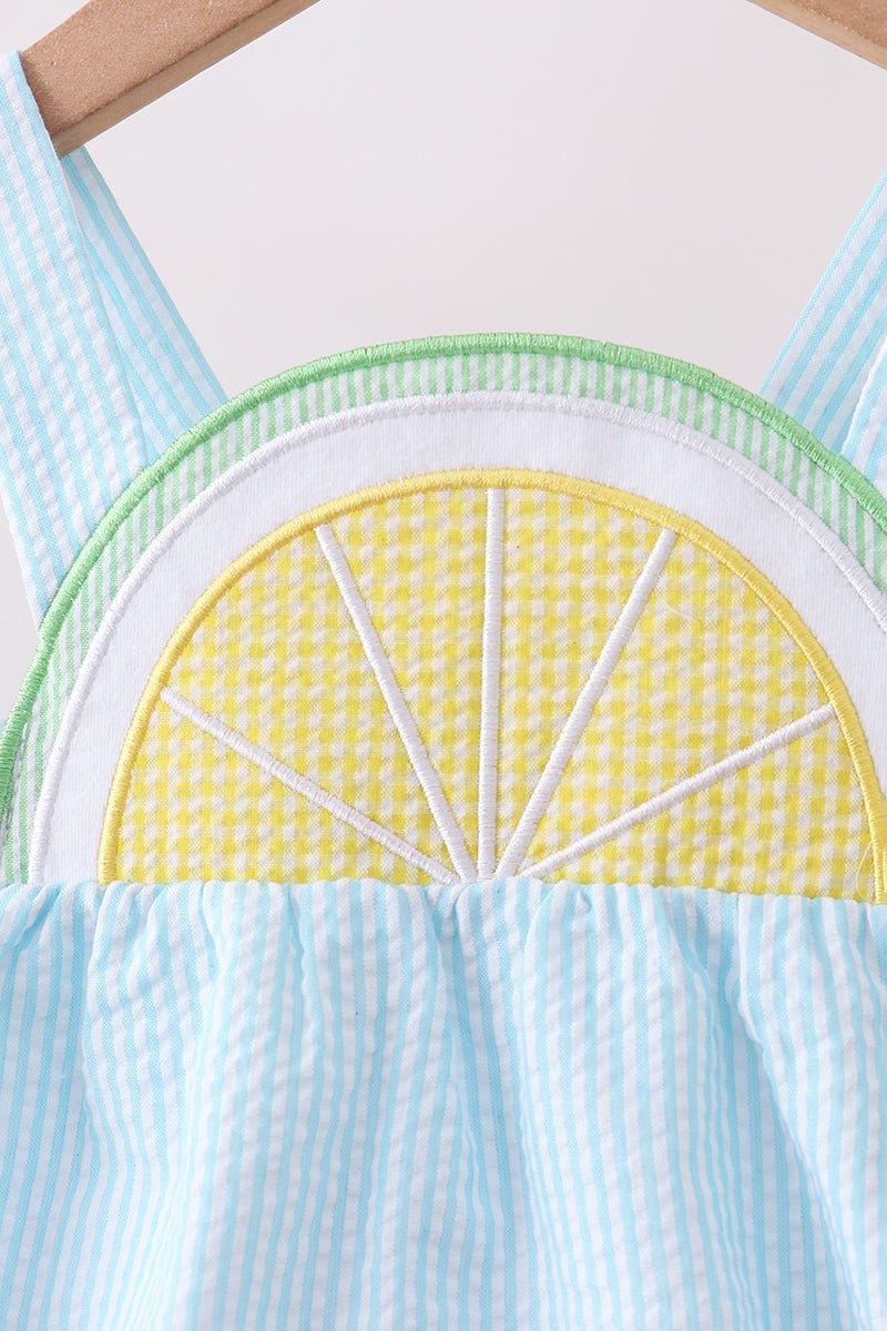 Mint lemon ruffle bubble - Abbies Place