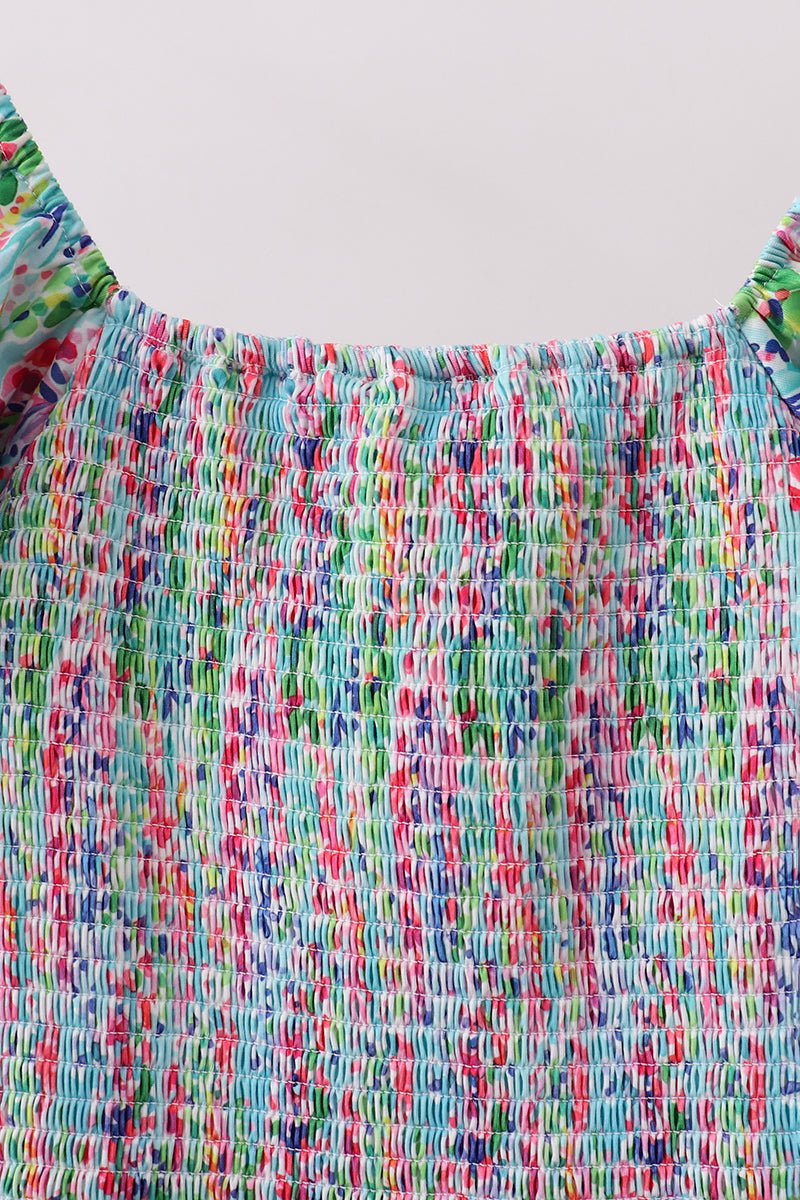 Mint Lilly Smocked Women Dress - Abbies Place