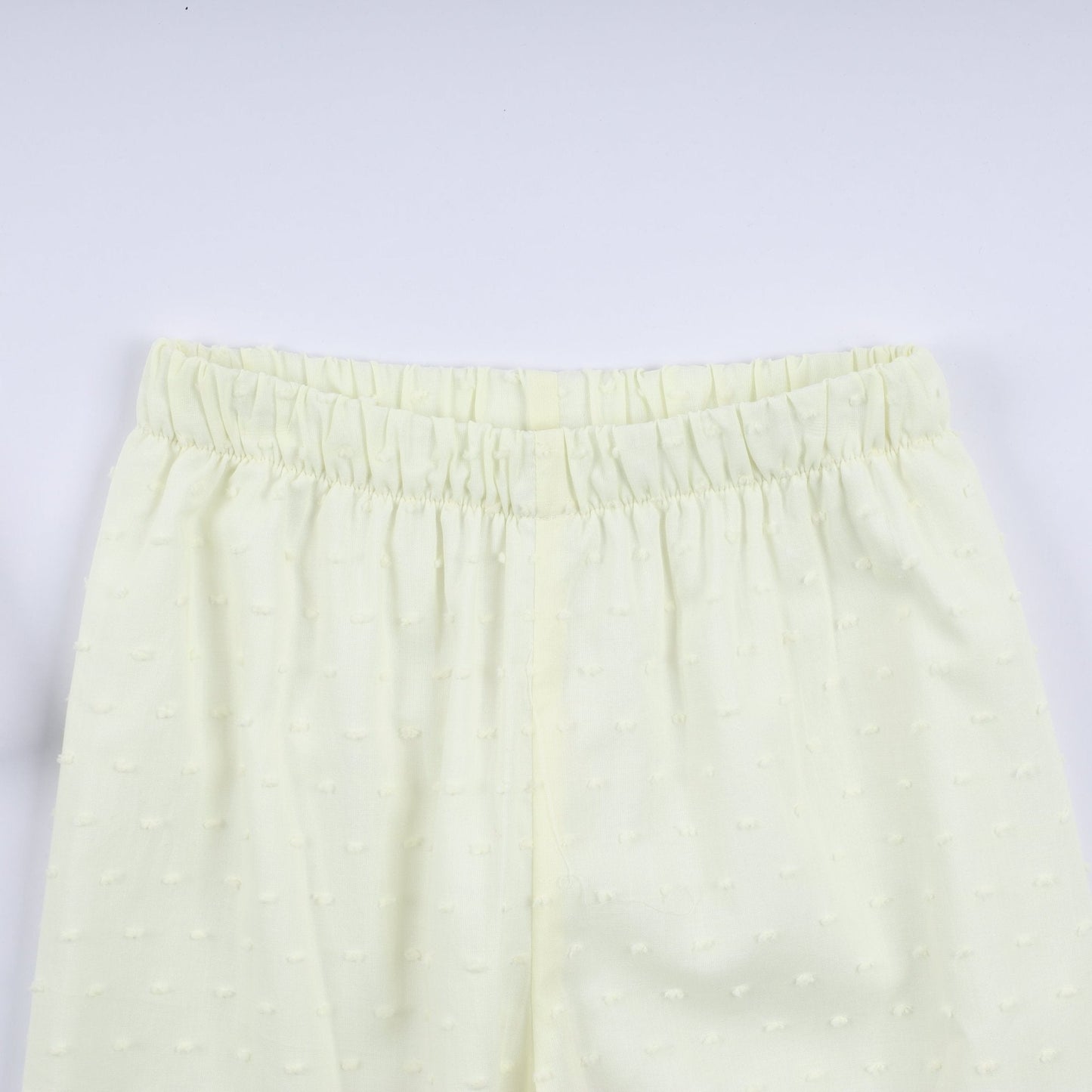 Mustard character hand smocked ruffle pants set - Abbies Place