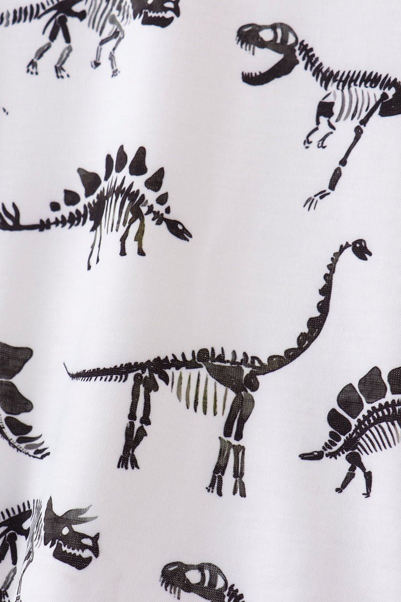 Navy dinosaur print bubble - Abbies Place