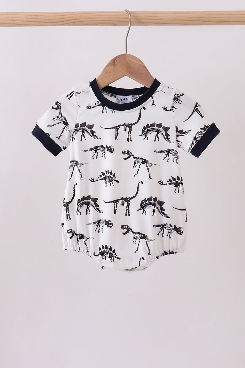 Navy dinosaur print bubble - Abbies Place
