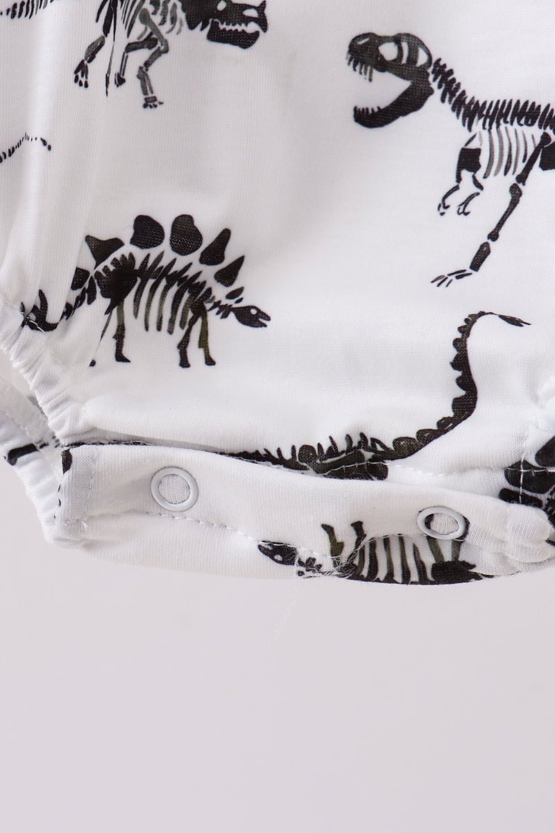 Navy dinosaur print bubble - Abbies Place