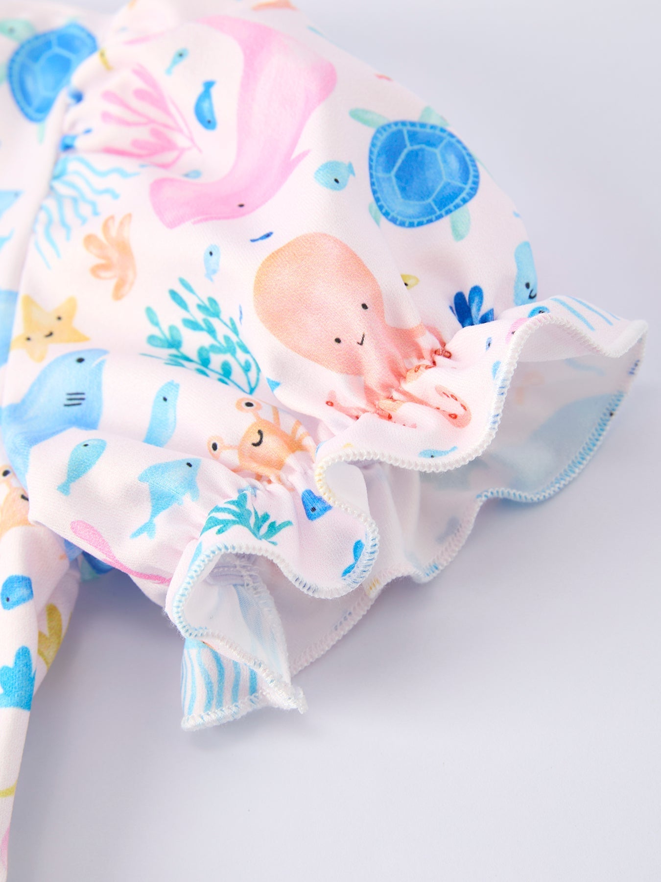 Ocean Animal Print Girl Ruffle Dress - Abbies Place