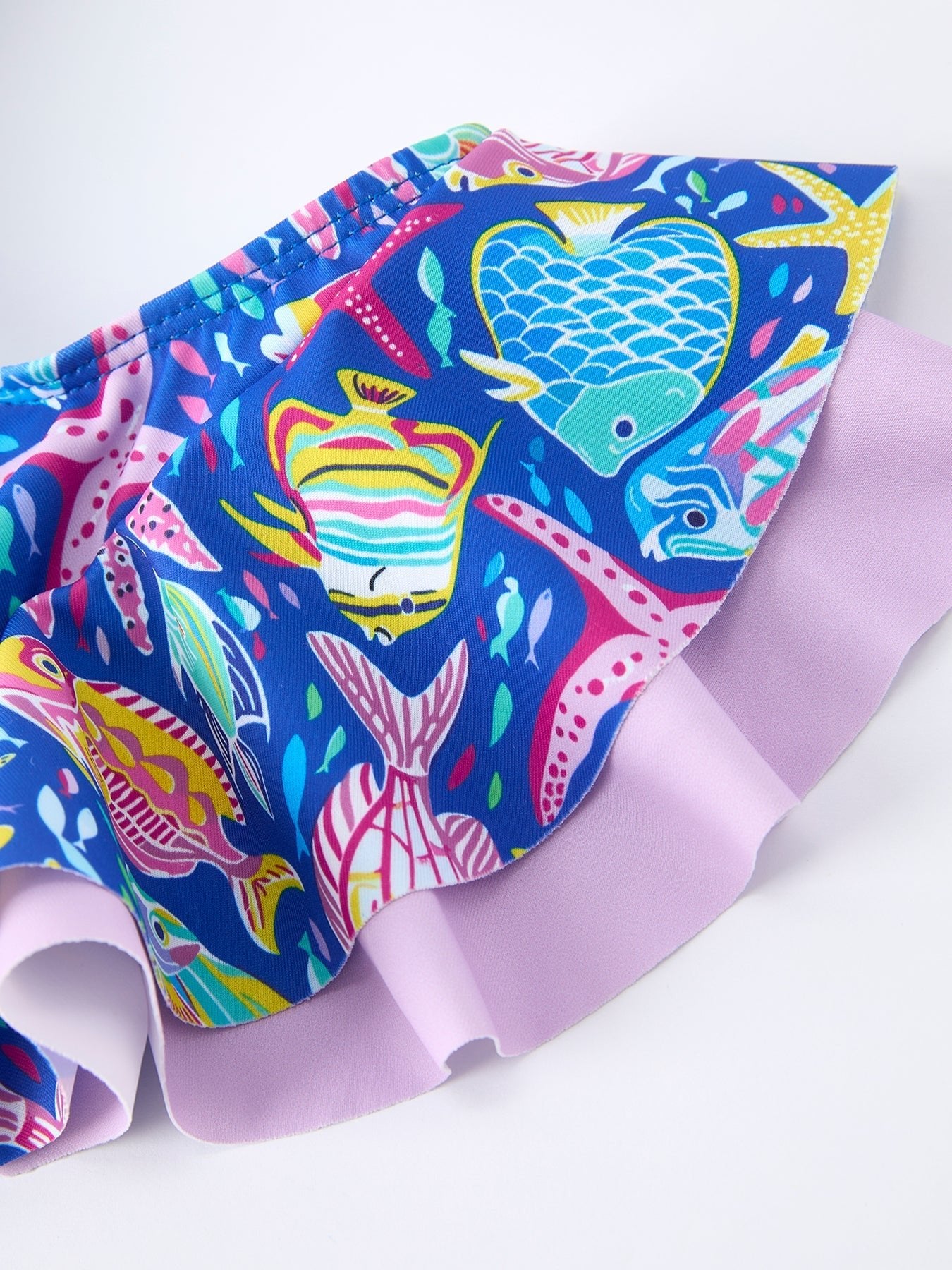 Ocean Fish Print Girls Two Piece Swimsuit - Abbies Place