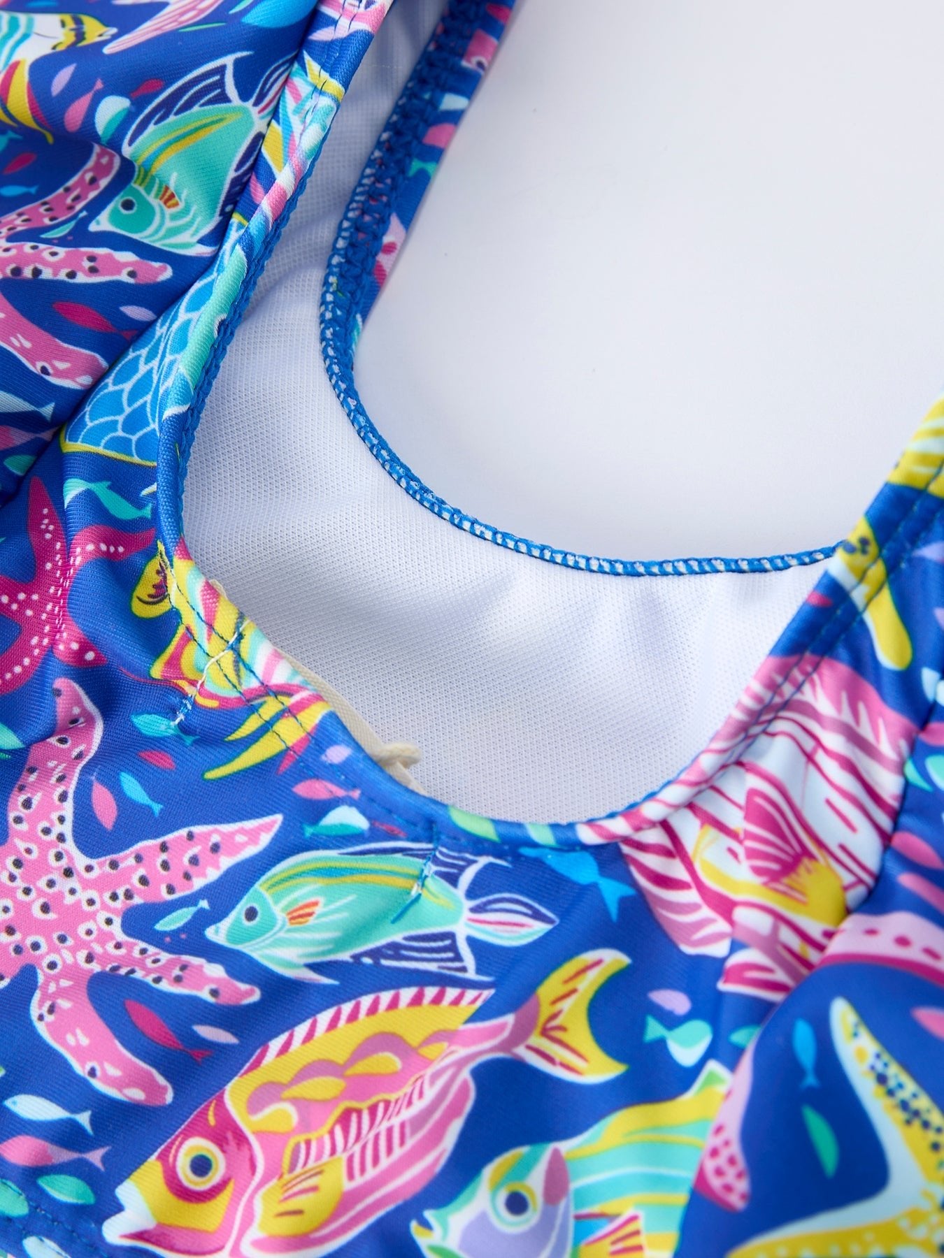 Ocean Fish Print Girls Two Piece Swimsuit - Abbies Place