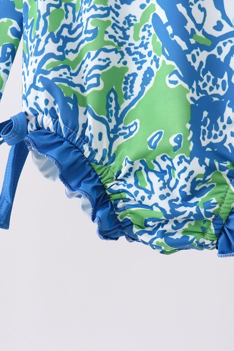 Ocean garden splash rashguard - Abbies Place