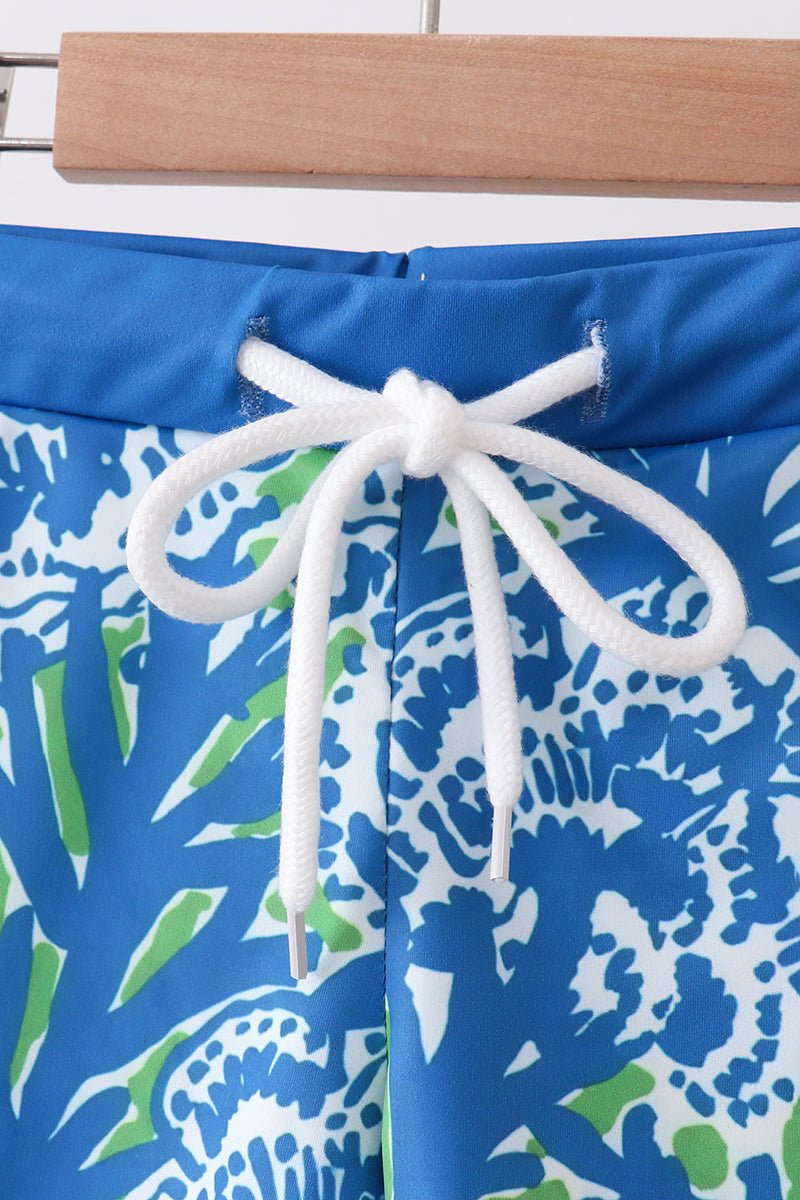 Ocean garden splash swim trunks - Abbies Place