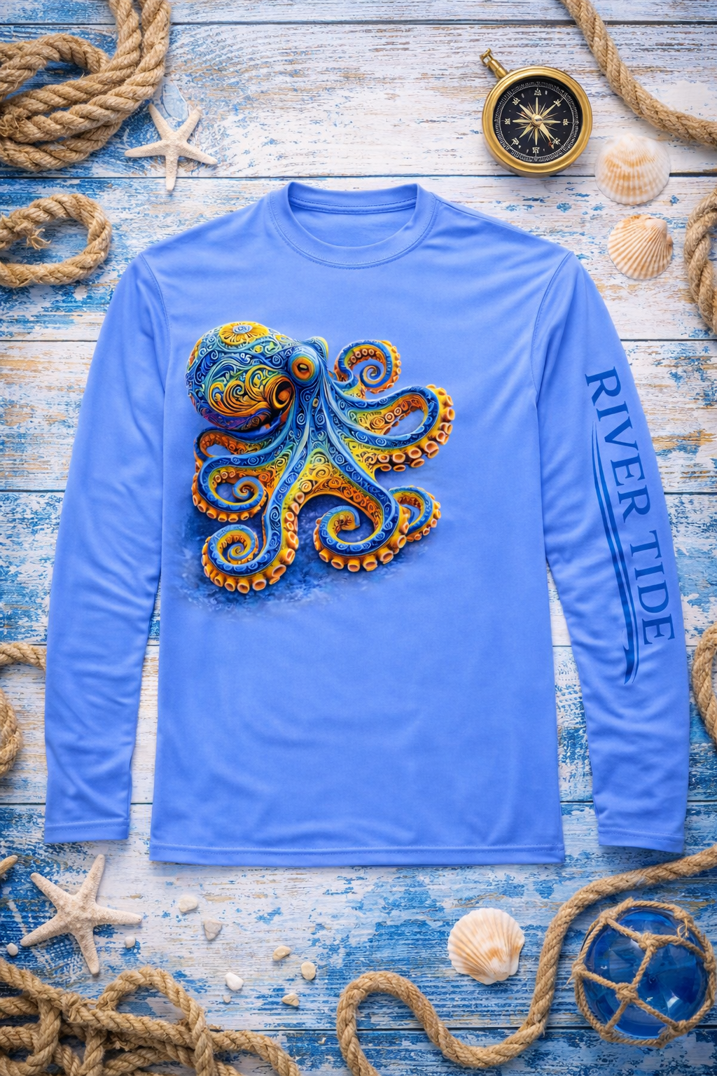 Octo Current Long Sleeve Performance Shirt - Abbies Place