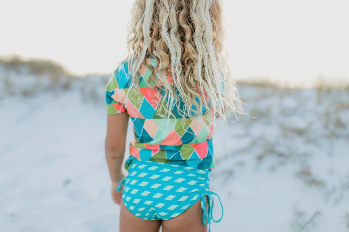 Olivia Diamond Rash Guard Swimsuit - Abbies Place