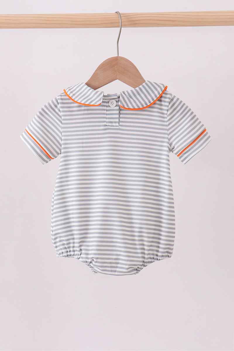 Orange Tennessee embroidery stripe bubble - Abbies Place