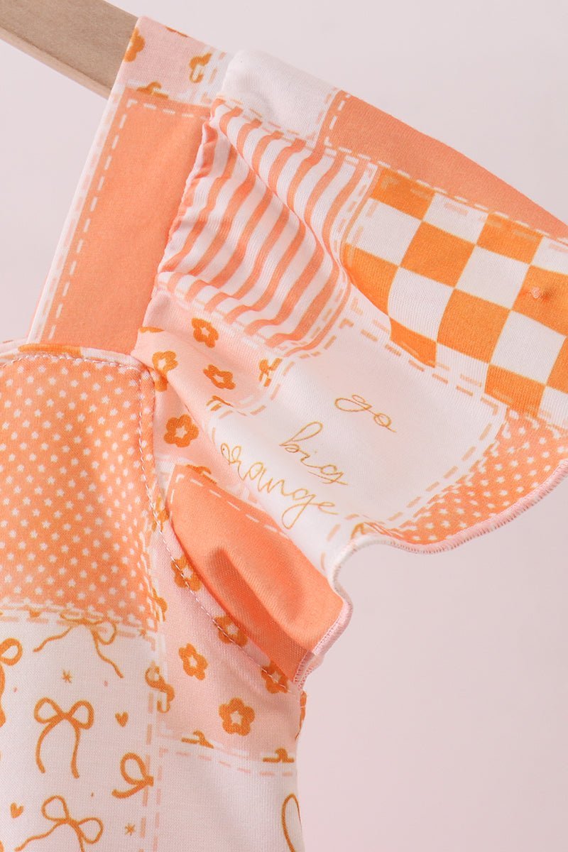 Orange Tennessee patchwork dress - Abbies Place