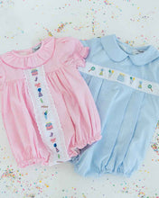 Load image into Gallery viewer, Party Time Hand Embroidered Pink Gingham Bubble
