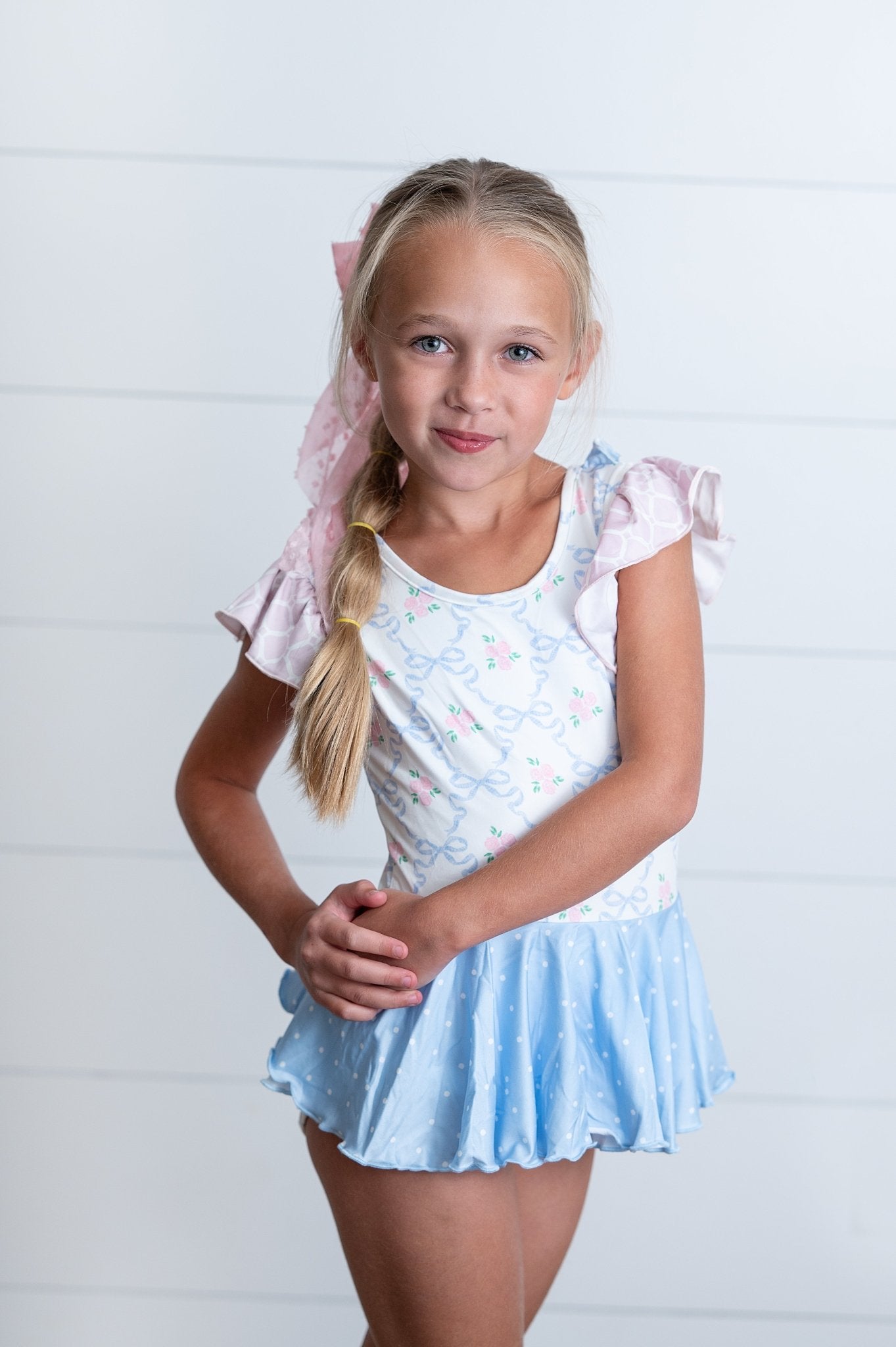 Pastel Floral Skirted Leotard - Abbies Place