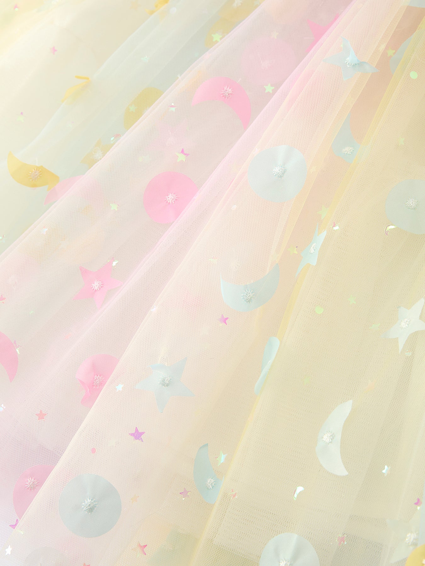 Pastel Rainbow Sequin Tulle Party Girls Dress - Abbies Place