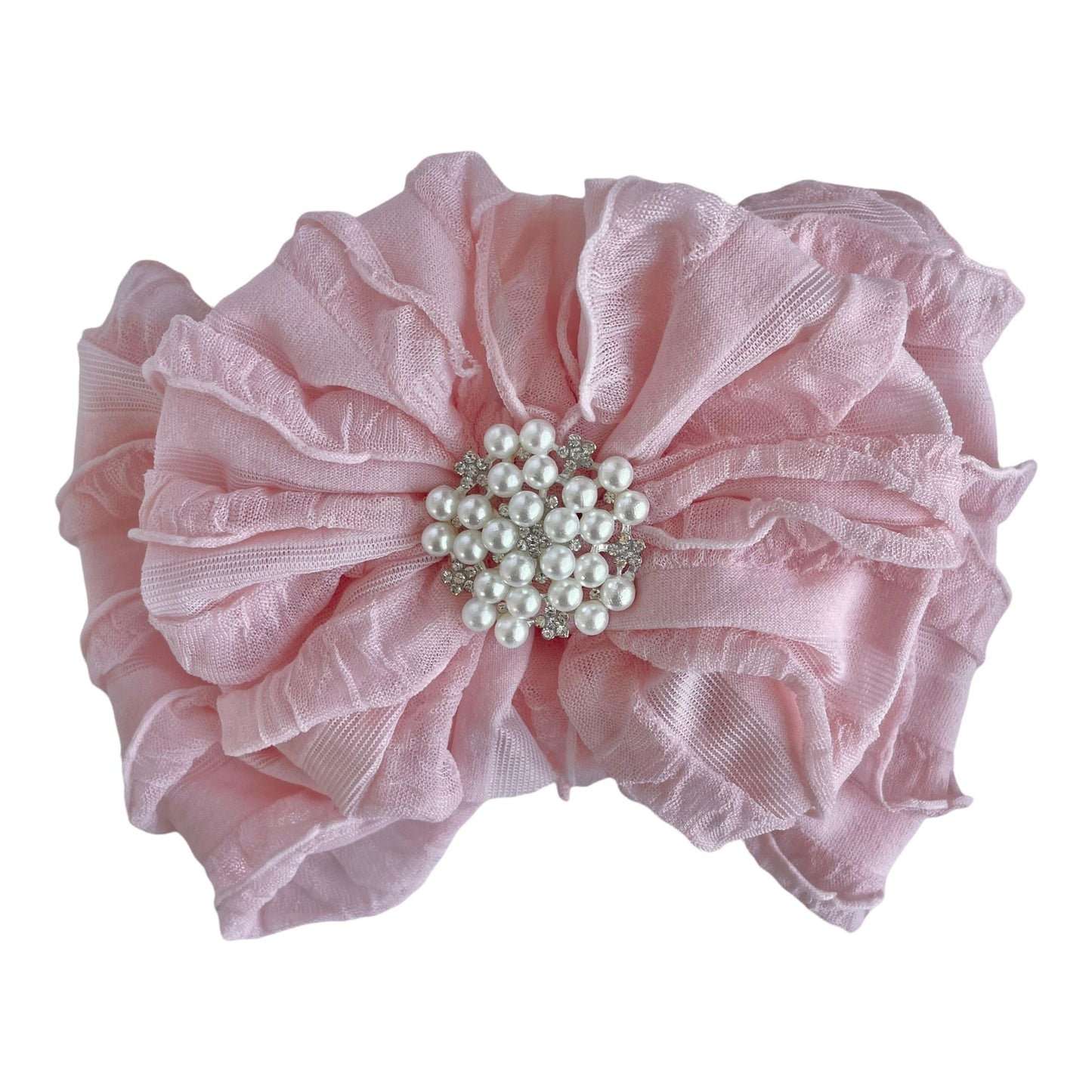 Pearl Ruffled Headband - Abbies Place