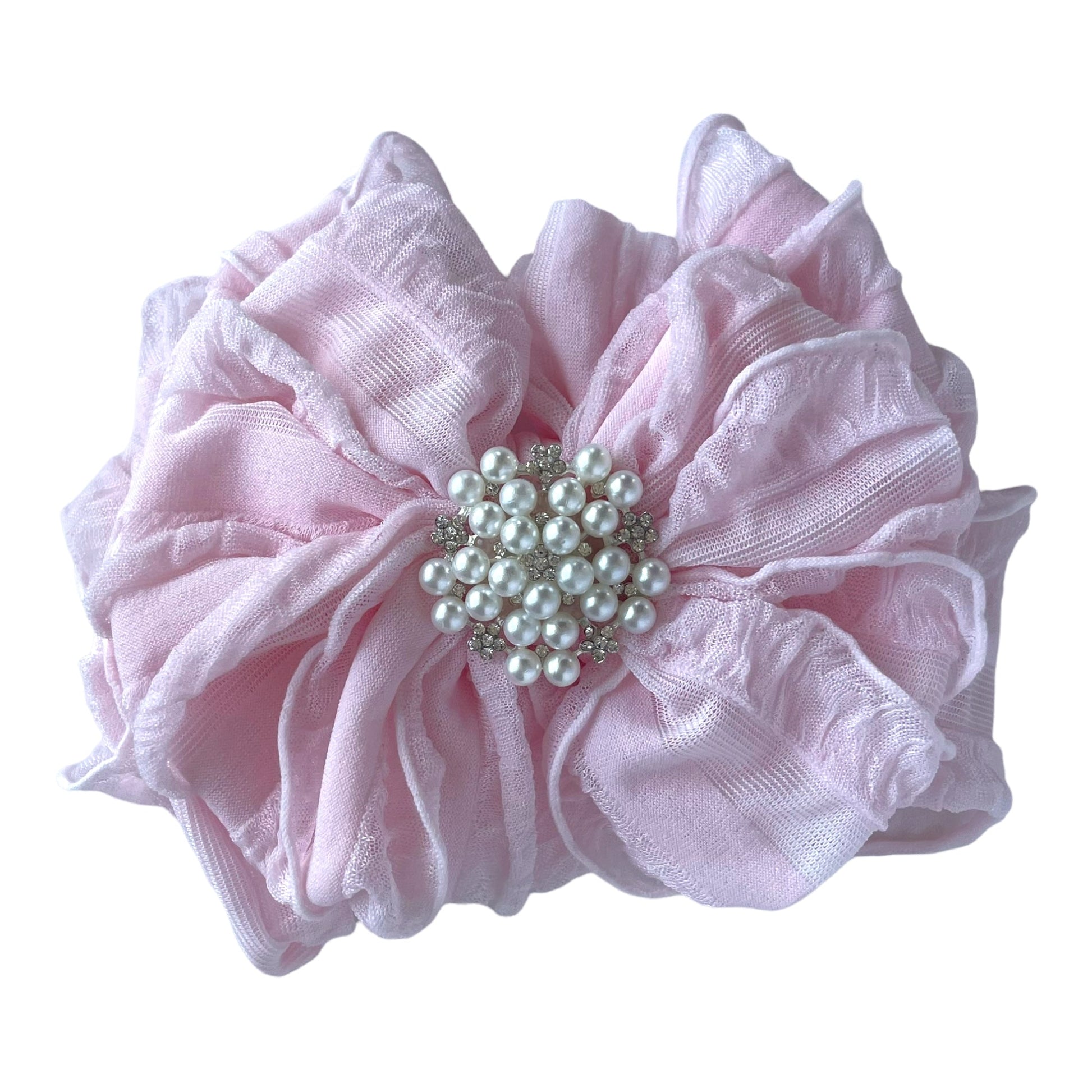Pearl Ruffled Headband - Abbies Place