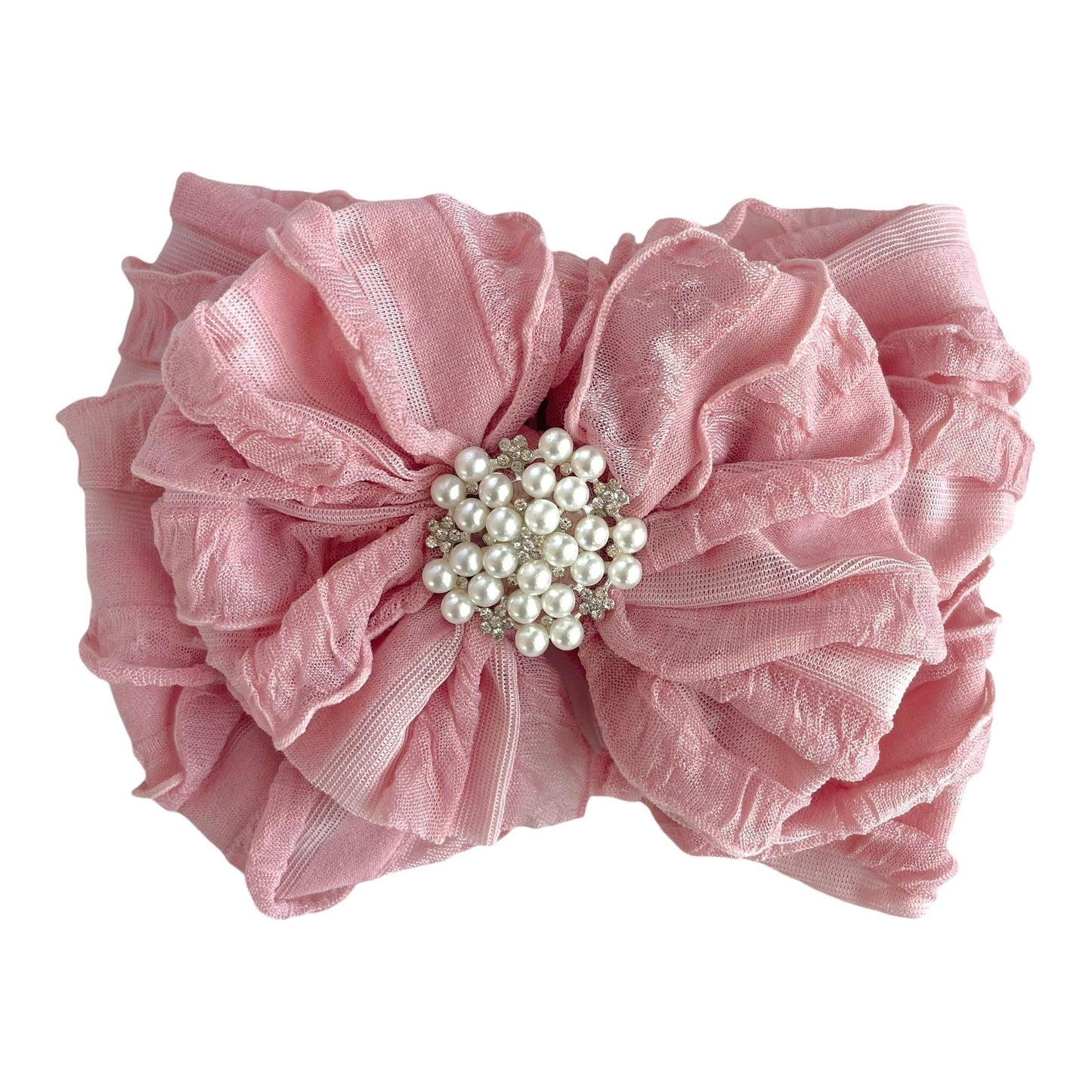 Pearl Ruffled Headband - Abbies Place