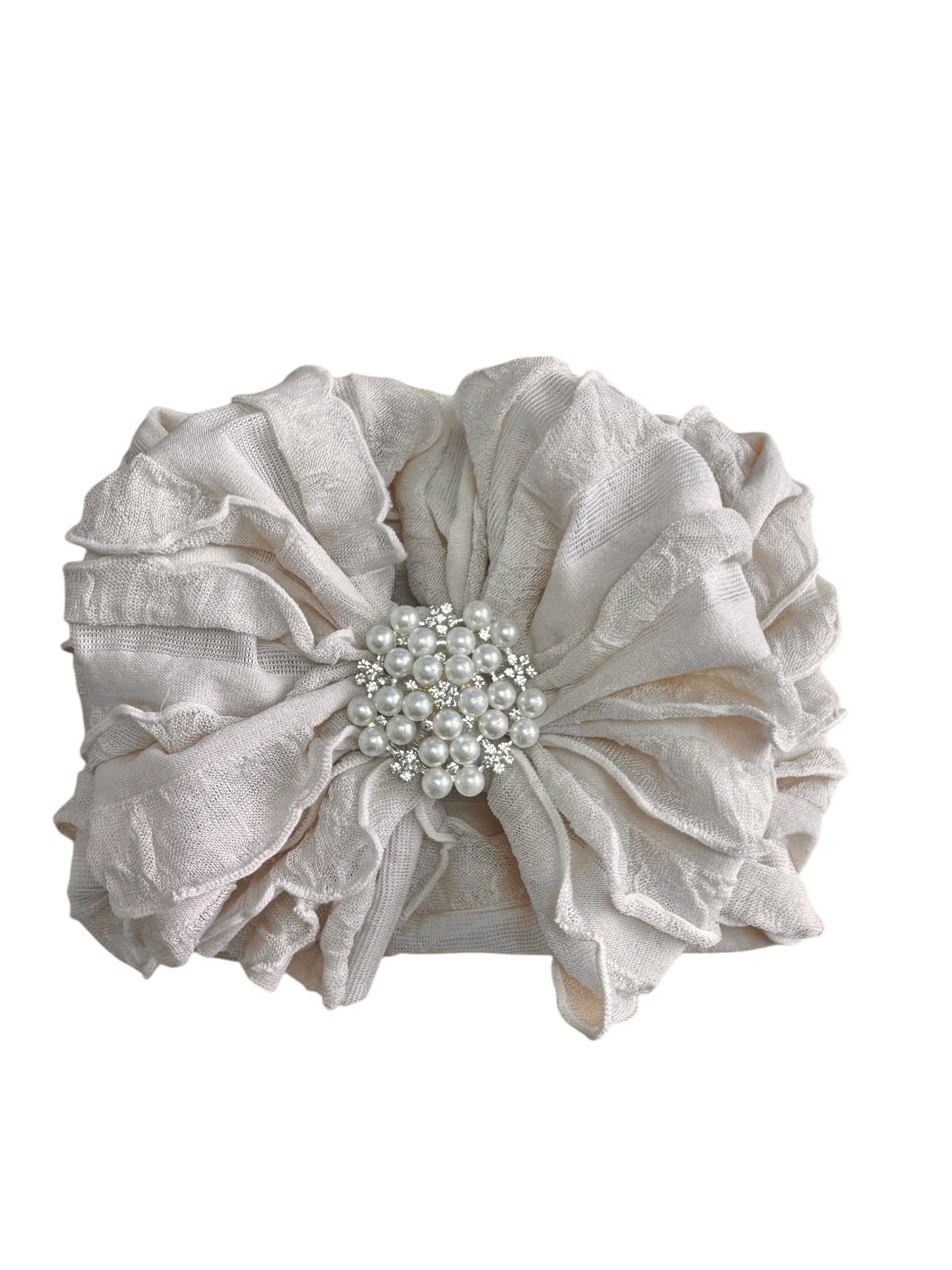 Pearl Ruffled Headband - Abbies Place