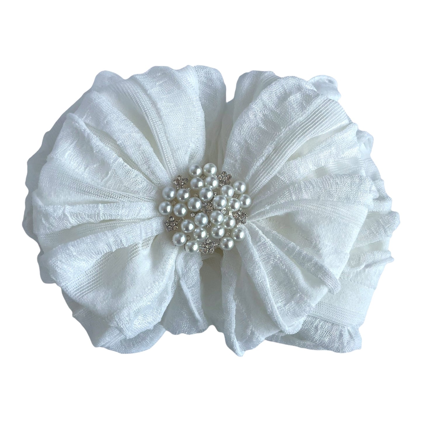 Pearl Ruffled Headband - Abbies Place