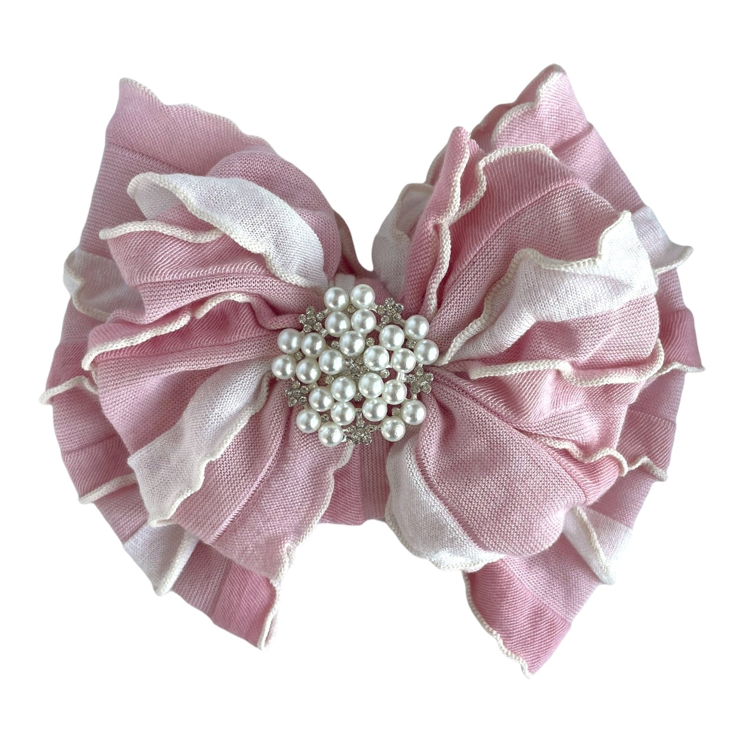 Pearl Ruffled Headband - Abbies Place