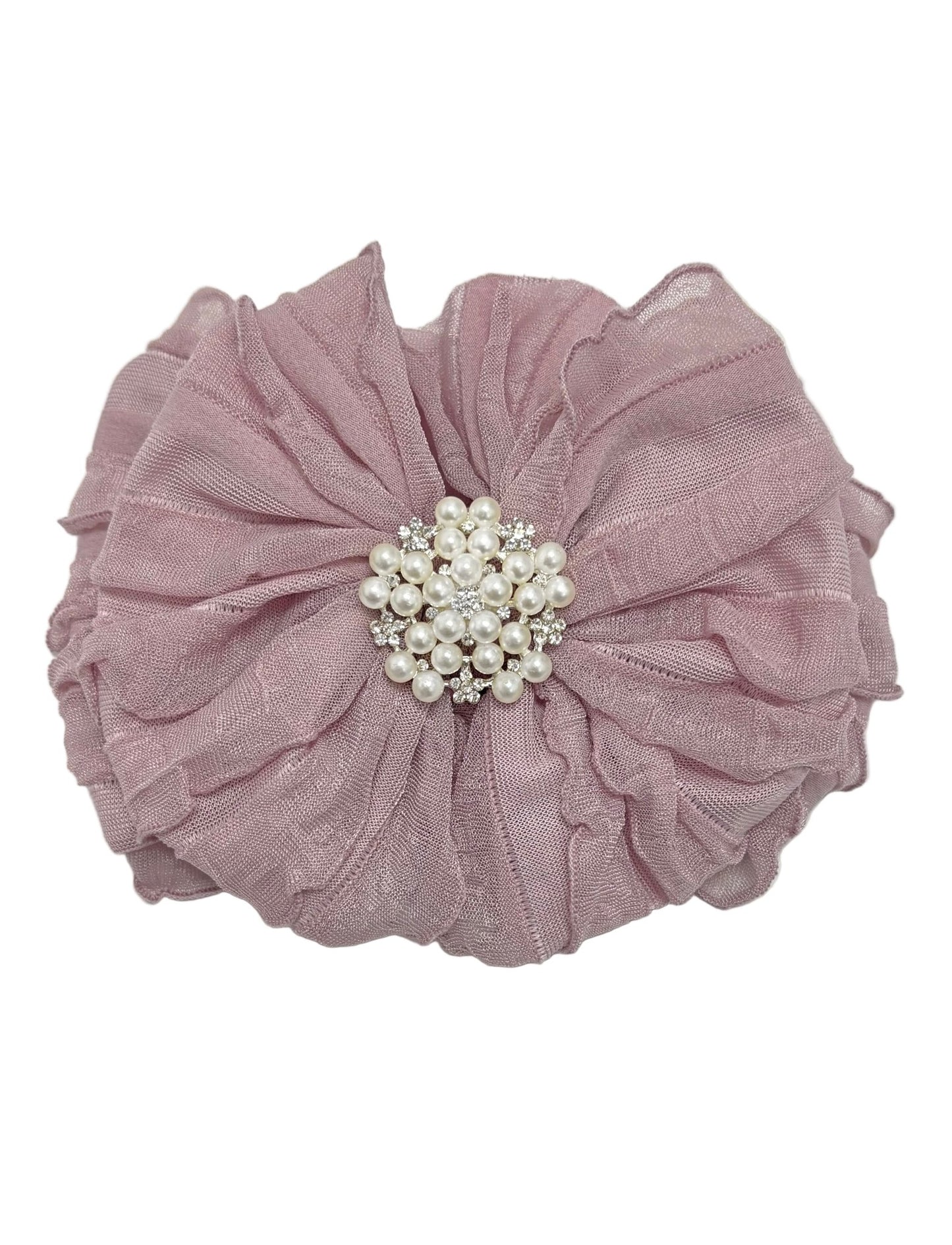 Pearl Ruffled Headband - Abbies Place