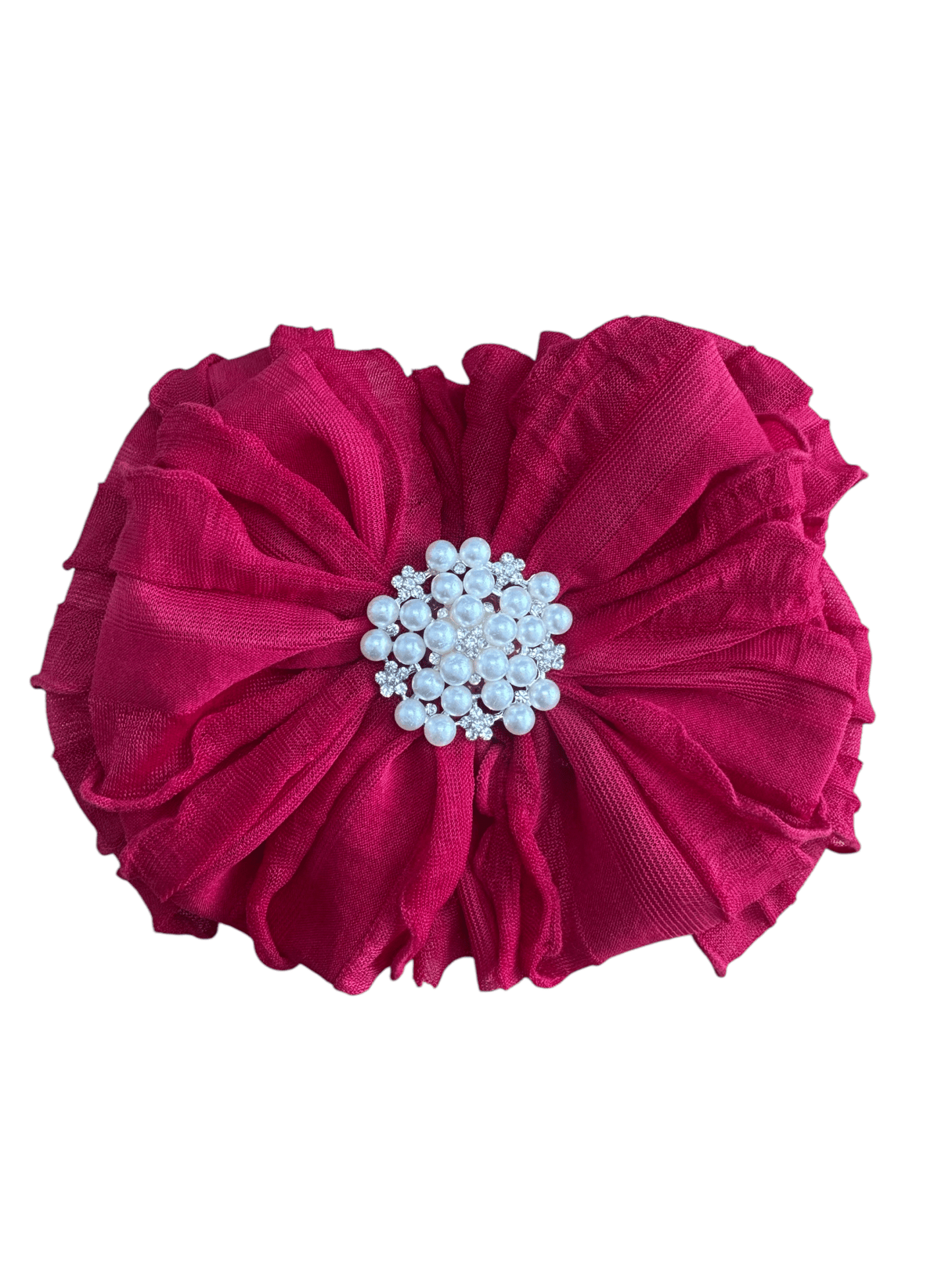 Pearl Ruffled Headband - Abbies Place