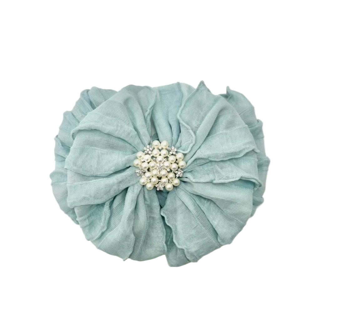 Pearl Ruffled Headband - Abbies Place