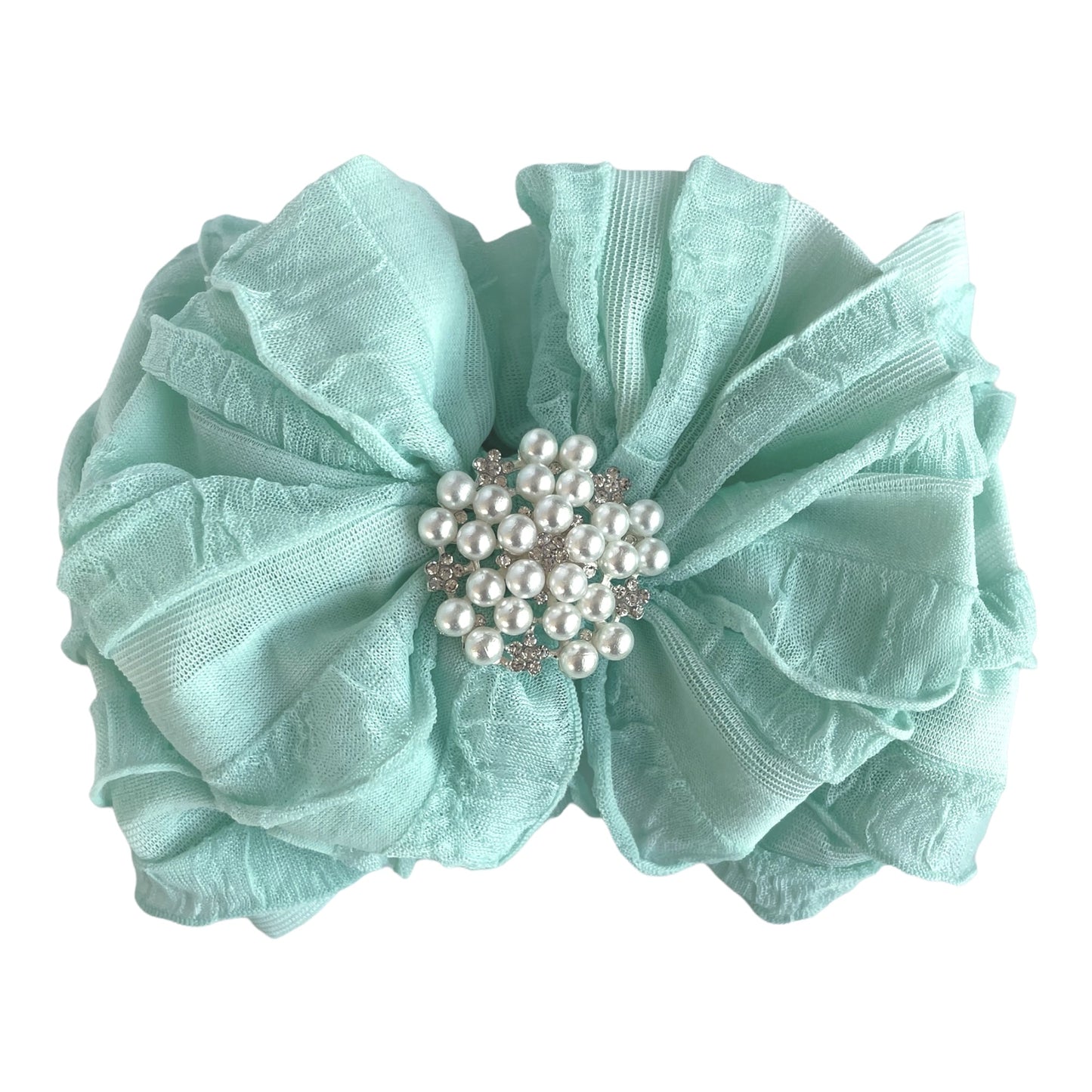 Pearl Ruffled Headband - Abbies Place