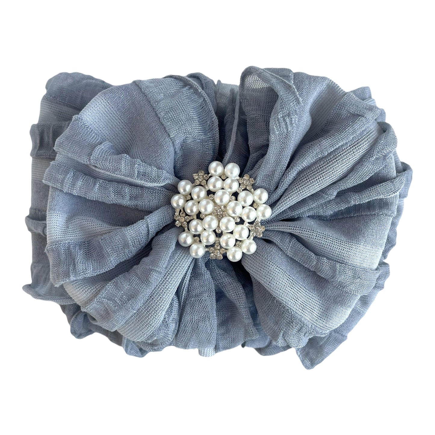 Pearl Ruffled Headband - Abbies Place