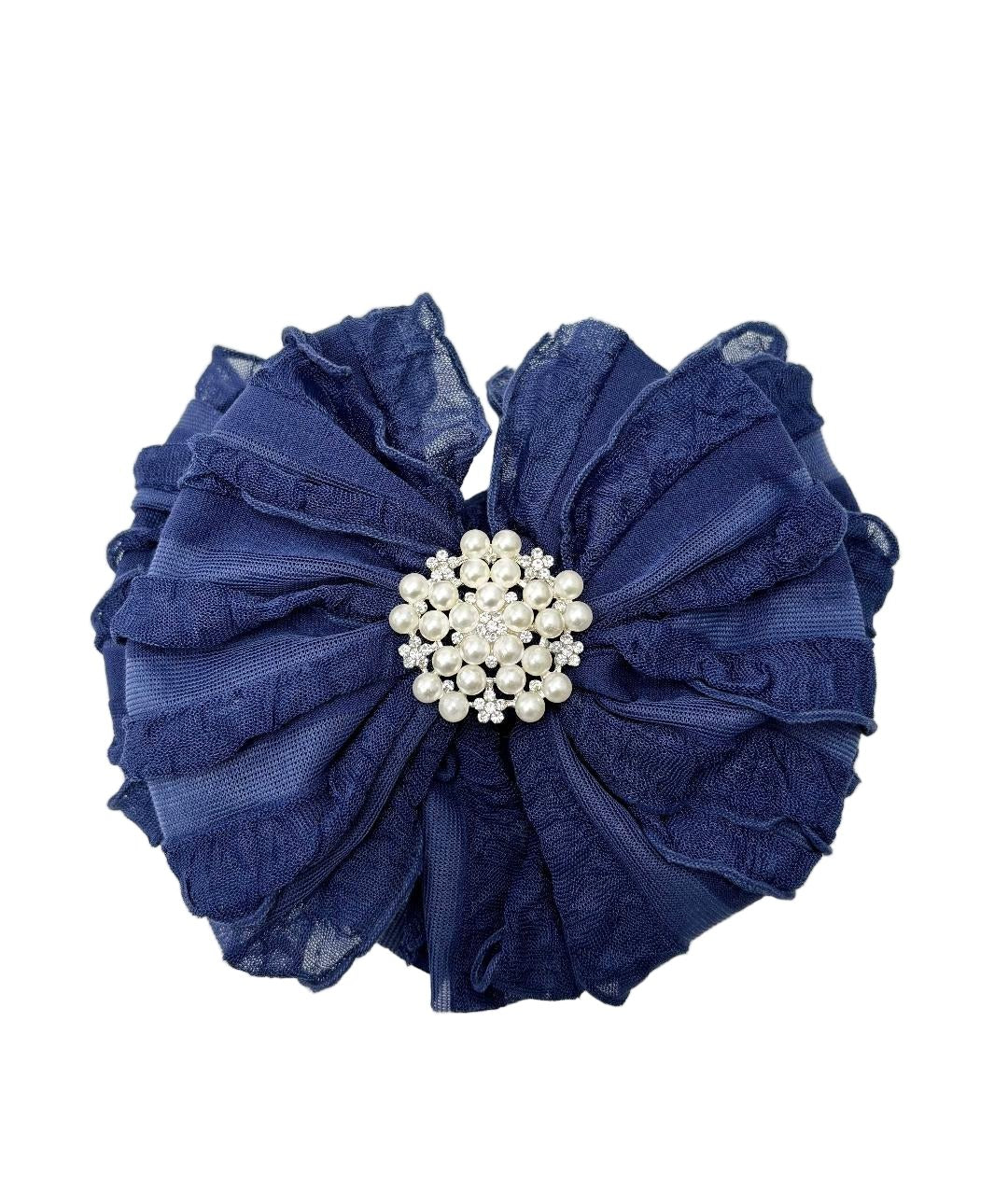 Pearl Ruffled Headband - Abbies Place