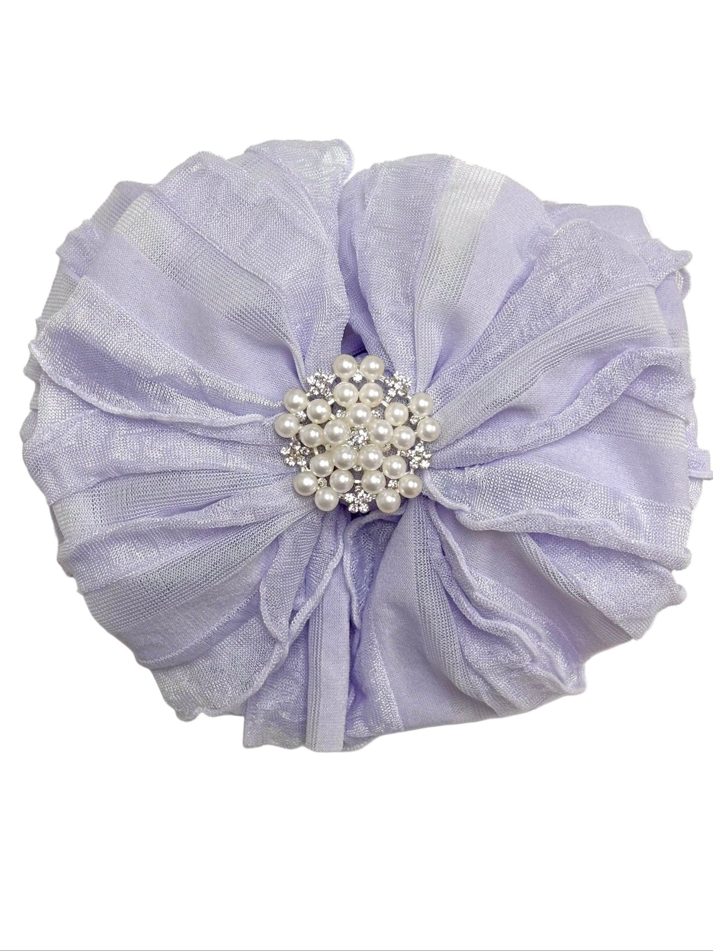 Pearl Ruffled Headband - Abbies Place